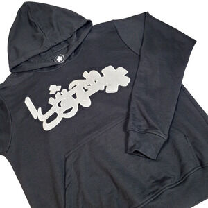 Highest Tendencies Hoodie Mens Small Black OG Arabic Graphic Pullover Sweatshirt